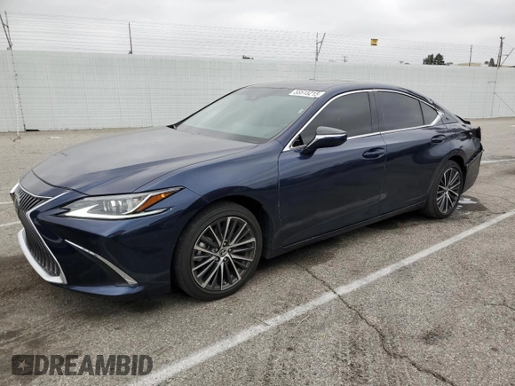 2023 Lexus ES 350 with VIN 58ADZ1B13PU150596, listed as a Copart auction lot 55515215 with 20,314 mi miles and Salvage title. Bid and sale history available at DreamBid. Image 1.