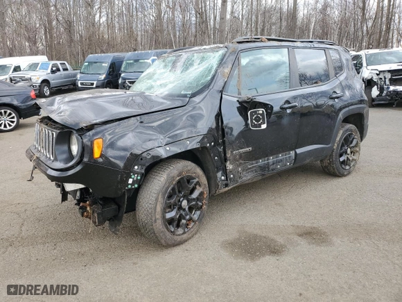 2015 Jeep Renegade Latitude with VIN ZACCJBBT4FPC41186, listed as a Copart auction lot 53260415 with 122,690 mi miles and Salvage Title. Bid and sale history available at carsss.com. Image 1.