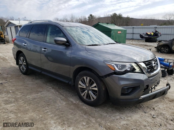 2020 Nissan Pathfinder S with VIN 5N1DR2AN6LC577174, listed as a Copart auction lot 48802775 with 58,442 mi miles and Salvage Title. Bid and sale history available at carsss.com. Image 4.
