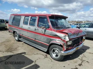 1991 Ford Econoline Cargo with VIN 1FDES14H2MHA04477, listed as a Copart auction lot 47429575 with 63,054 mi miles and Salvage Title. Bid and sale history available at DreamBid. Image 4.