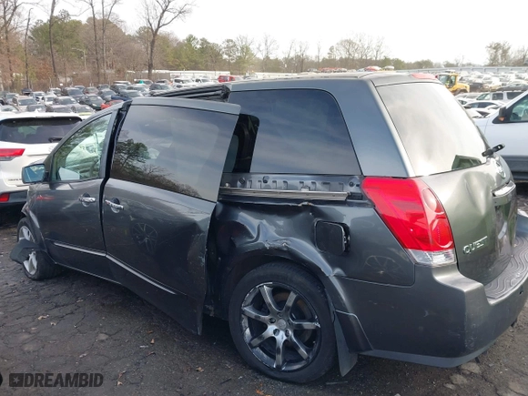 2007 Nissan Quest with VIN 5N1BV28U27N104205, listed as a IAAI auction lot 41467982 with 183,428 mi miles. Bid and sale history available at carsss.com. Image 6.