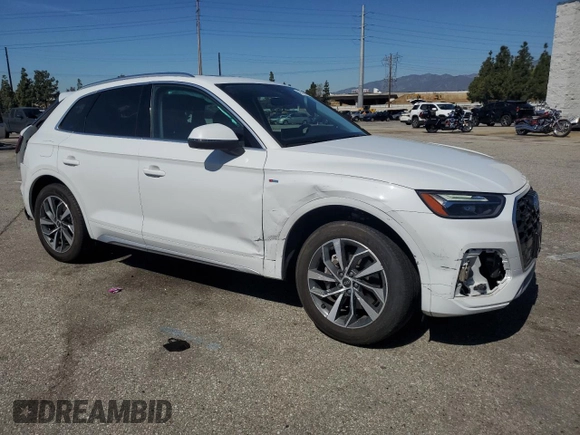 2023 Audi Q5 S line Premium with VIN WA1GAAFY5P2136566, listed as a Copart auction lot 49739365 with 29,014 mi miles and Salvage Title. Bid and sale history available at carsss.com. Image 4.