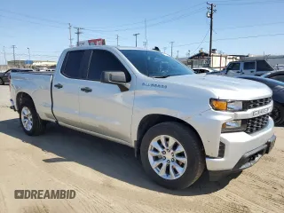 2021 Chevrolet Silverado 1500 Custom with VIN 1GCRWBEKXMZ320746, listed as a Copart auction lot 57494225 with 47,867 mi miles and Salvage Title. Bid and sale history available at DreamBid. Image 4.