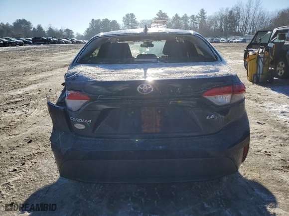 2020 Toyota Corolla LE with VIN JTDEPRAE8LJ048814, listed as a Copart auction lot 86552434 with 88,536 mi miles and Salvage Title. Bid and sale history available at carsss.com. Image 6.