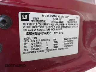 2004 Chevrolet Venture LS z VIN 1GNDX03E34D168452, wystawiony jako IAAI lot #42127298 z przebiegiem 142 827 mil mil oraz . Historia ofert i sprzedaży dostępna na DreamBid. Obrazek 9.