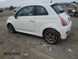 2013 FIAT 500 Sport with VIN 3C3CFFBR2DT562490, listed as a Copart auction lot 47532585 with 139,093 mi miles and Salvage Title. Bid and sale history available at carsss.com. Image 2.