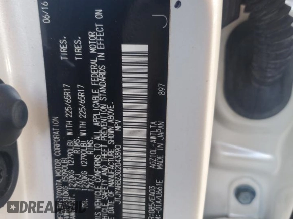 2016 Lexus NX 200t with VIN JTJYARBZ3G2043890, listed as a Copart auction lot 44163675 with 72,045 mi miles and Salvage title. Bid and sale history available at DreamBid. Image 12.