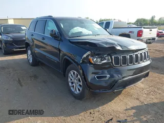 2021 Jeep Grand Cherokee Laredo X with VIN 1C4RJFAG3MC733571, listed as a IAAI auction lot 42400829 with 53,469 mi miles and . Bid and sale history available at DreamBid. Image 1.