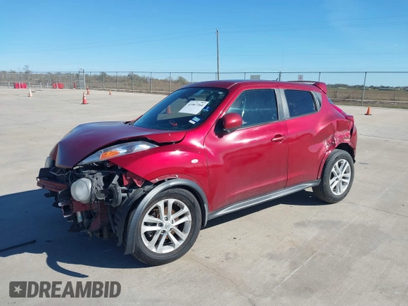2013 Nissan Juke S with VIN JN8AF5MR0DT216626, listed as a IAAI auction lot 41067264 with 1 mi miles. Bid and sale history available at carsss.com. Image 2.