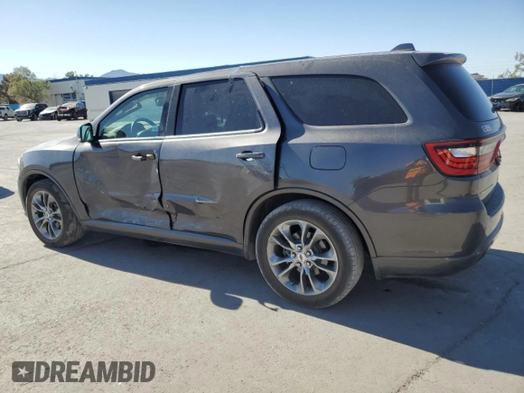 2019 Dodge Durango GT Plus with VIN 1C4RDHDG0KC650739, listed as a Copart auction lot 55260435 with 66,506 mi miles and Salvage title. Bid and sale history available at DreamBid. Image 2.