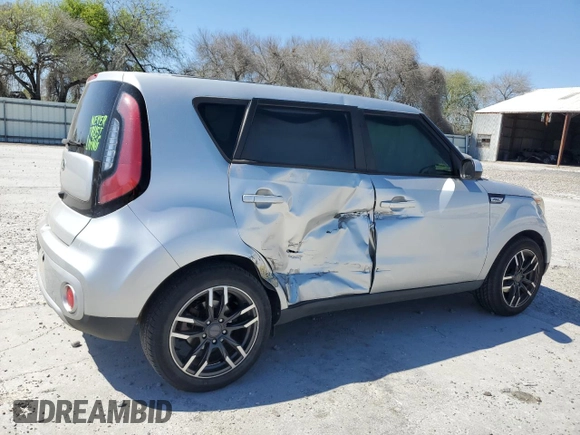2018 Kia Soul + with VIN KNDJP3A52J7504697, listed as a Copart auction lot 48595585 with 52,248 mi miles and Salvage Title. Bid and sale history available at carsss.com. Image 3.