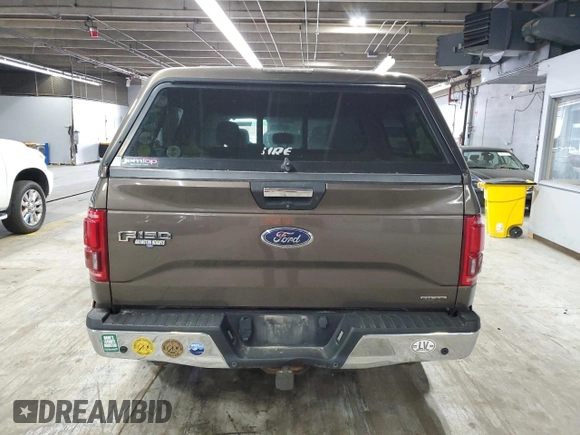 2016 Ford F-150 XLT with VIN 1FTEW1E88GFC81156, listed as a Copart auction lot 60503355 with 137,306 mi miles and Salvage title. Bid and sale history available at DreamBid. Image 6.