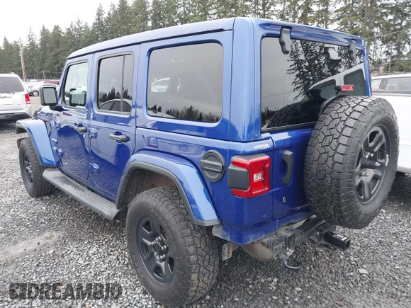 2019 Jeep Wrangler Unlimited Sahara with VIN 1C4HJXEG2KW609315, listed as a IAAI auction lot 41144404 with 55,266 mi miles and . Bid and sale history available at DreamBid. Image 3.
