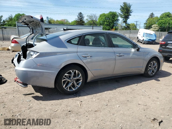 2023 Hyundai Sonata SEL z VIN KMHL64JA0PA269996, wystawiony jako Copart lot #54908345 z przebiegiem 15 634 mil mil oraz Szkody całkowita. Historia ofert i sprzedaży dostępna na DreamBid. Obrazek 3.