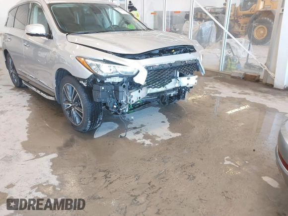 2017 Infiniti QX60 with VIN 5N1DL0MM3HC525307, listed as a IAAI auction lot 41578552 with 54,313 mi miles and . Bid and sale history available at DreamBid. Image 6.