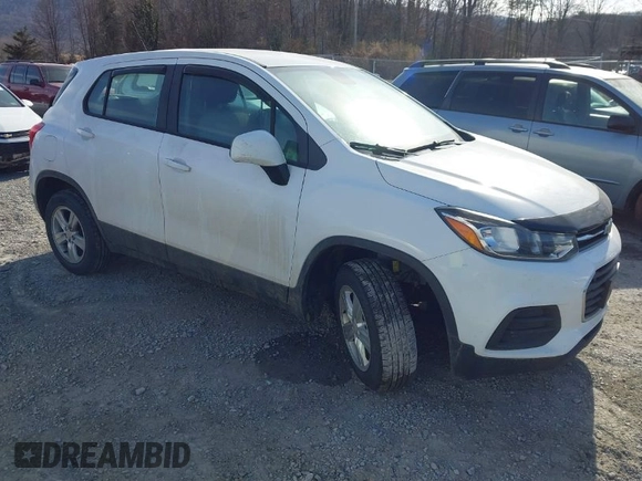 2017 Chevrolet Trax LS with VIN 3GNCJNSBXHL234920, listed as a IAAI auction lot 41622170 with 98,166 mi miles. Bid and sale history available at carsss.com. Image 1.