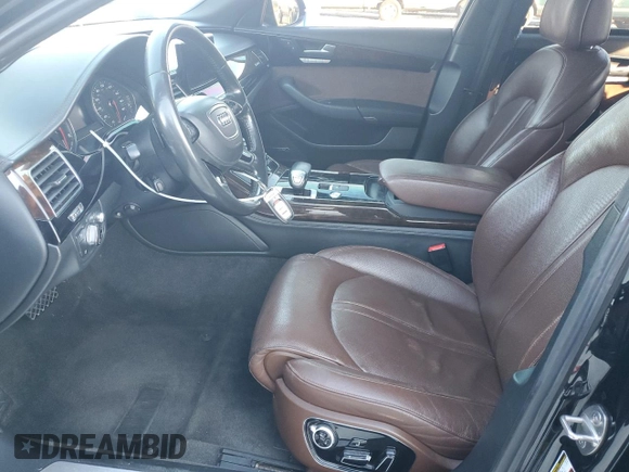 2015 Audi A8 4.0T with VIN WAU32AFD9FN033398, listed as a Copart auction lot 87655925 with 134,712 mi miles and Salvage title. Bid and sale history available at DreamBid. Image 7.