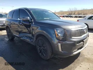 2021 Kia Telluride SX with VIN 5XYP5DHC7MG165582, listed as a Copart auction lot 50205325 with 47,999 mi miles and Salvage Title. Bid and sale history available at carsss.com. Image 4.