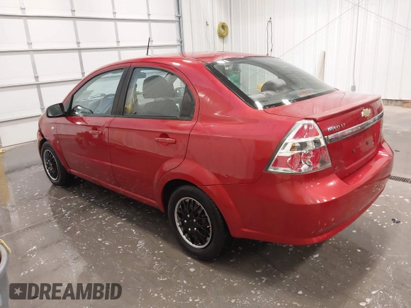 2009 Chevrolet Aveo 1LT with VIN KL1TD56E19B612668, listed as a IAAI auction lot 42136750 with 110,933 mi miles and . Bid and sale history available at DreamBid. Image 3.