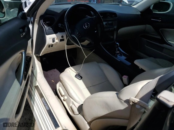2010 Lexus IS 250C with VIN JTHFF2C29A2506125, listed as a Copart auction lot 73842474 with 0 miles and Salvage Title. Bid and sale history available at carsss.com. Image 8.