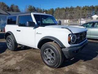 2024 Ford Bronco Big Bend with VIN 1FMDE7AH7RLB15038, listed as a IAAI auction lot 41504232 with 344 mi miles. Bid and sale history available at carsss.com. Image 1.