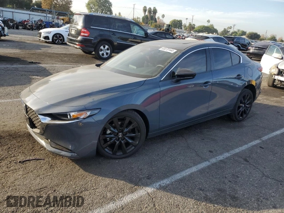 2024 Mazda 3 S Carbon Edition with VIN 3MZBPBCM5RM421427, listed as a Copart auction lot 83070144 with 684 mi miles and Salvage title. Bid and sale history available at DreamBid. Image 1.
