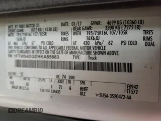 2017 Ford Transit with VIN 1FTWS4XGXHKA55683, listed as a Copart auction lot 77044594 with 101,431 mi miles and Salvage Title. Bid and sale history available at carsss.com. Image 13.