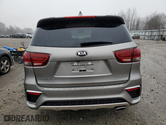 2019 Kia Sorento SX V6 with VIN 5XYPKDA50KG525339, listed as a Copart auction lot 84429824 with 49,629 mi miles and Salvage Title. Bid and sale history available at carsss.com. Image 6.