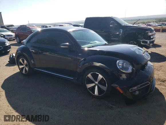 2014 Volkswagen Beetle Turbo R-Line with VIN 3VWVT7AT4EM606319, listed as a Copart auction lot 70489824 with Not Provided miles and Salvage Title. Bid and sale history available at DreamBid. Image 4.