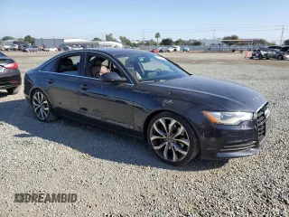 2014 Audi A6 Premium Plus with VIN WAUDFAFCXEN100850, listed as a Copart auction lot 60756835 with 67,389 mi miles and Salvage title. Bid and sale history available at DreamBid. Image 4.