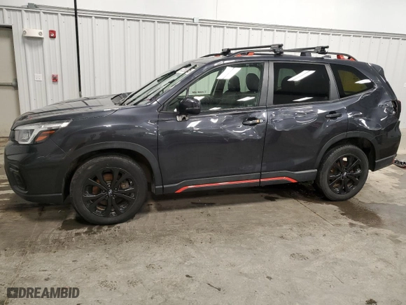 2019 Subaru Forester Sport with VIN JF2SKAPC5KH548848, listed as a Copart auction lot 47265505 with 53,081 mi miles and Salvage Title. Bid and sale history available at carsss.com. Image 1.
