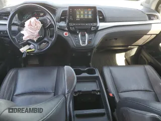 2021 Honda Odyssey EX-L with VIN 5FNRL6H77MB011099, listed as a Copart auction lot 47412535 with 148,004 mi miles and Salvage Title. Bid and sale history available at DreamBid. Image 8.