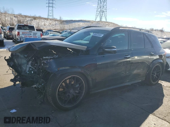 2024 Mercedes-Benz GLE 53 AMG with VIN 4JGFB6BBXRB115904, listed as a Copart auction lot 88603895 with 9,451 mi miles and Salvage title. Bid and sale history available at DreamBid. Image 1.