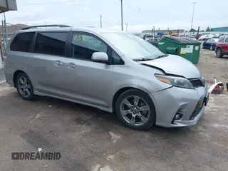 2018 Toyota Sienna SE с VIN 5TDXZ3DC1JS919062, выставлен на аукционе IAAI как лот 42790530 с пробегом 107 040 миль миль и . История ставок и продаж доступна на DreamBid. Изображение 1.