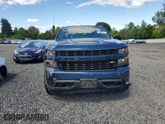 2021 Chevrolet Silverado 1500 Custom with VIN 3GCPYBEH8MG162087, listed as a Copart auction lot 59686794 with 29,248 mi miles and Salvage Title. Bid and sale history available at DreamBid. Image 5.