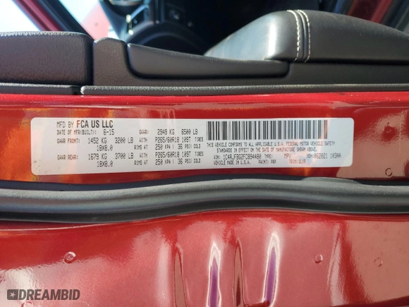 2015 Jeep Grand Cherokee Limited with VIN 1C4RJFBG2FC894480, listed as a Copart auction lot 49581645 with 160,381 mi miles and Salvage Title. Bid and sale history available at carsss.com. Image 14.