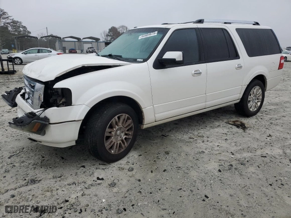 2013 Ford Expedition EL Limited with VIN 1FMJK1K54DEF21398, listed as a Copart auction lot 44404875 with 206,011 mi miles and Salvage Title. Bid and sale history available at carsss.com. Image 1.