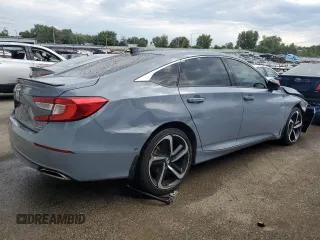 2022 Honda Accord Sedan Sport SE with VIN 1HGCV1F41NA011168, listed as a Copart auction lot 66585994 with 62,567 mi miles and Salvage Title. Bid and sale history available at carsss.com. Image 3.