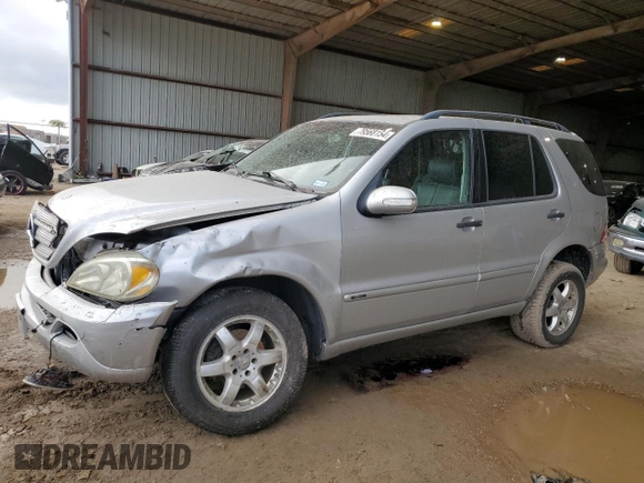 2003 Mercedes-Benz M-Class 3.7L with VIN 4JGAB57E23A407695, listed as a Copart auction lot 79568154 with 228,488 mi miles and Salvage Title. Bid and sale history available at carsss.com. Image 1.