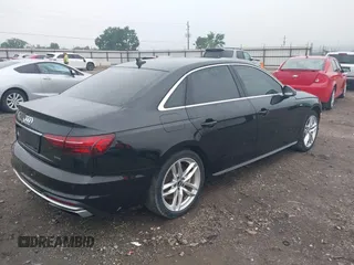 2020 Audi A4 Premium Plus with VIN WAUENAF41LA052093, listed as a IAAI auction lot 39436553 with 30,810 mi miles and . Bid and sale history available at carsss.com. Image 4.