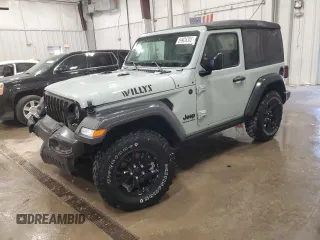 2023 Jeep Wrangler Sport with VIN 1C4HJXAG7PW617021, listed as a Copart auction lot 59928305 with 8,503 mi miles and Salvage title. Bid and sale history available at DreamBid. Image 1.