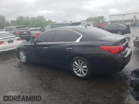 2017 Infiniti Q50 Premium with VIN JN1EV7ARXHM834006, listed as a Copart auction lot 57893235 with 65,068 mi miles and Salvage title. Bid and sale history available at DreamBid. Image 2.