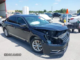 2017 Volkswagen Passat S with VIN 1VWAT7A34HC062117, listed as a IAAI auction lot 42186755 with 104,602 mi miles and . Bid and sale history available at DreamBid. Image 1.