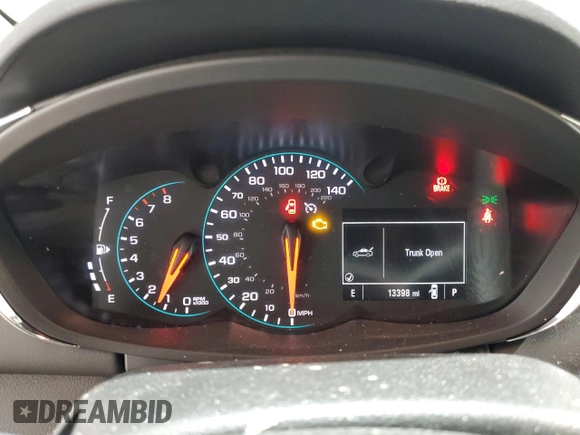 2022 Chevrolet Trax LT with VIN KL7CJPSM0NB565926, listed as a Copart auction lot 45895265 with 13,398 mi miles and Salvage Title. Bid and sale history available at DreamBid. Image 9.