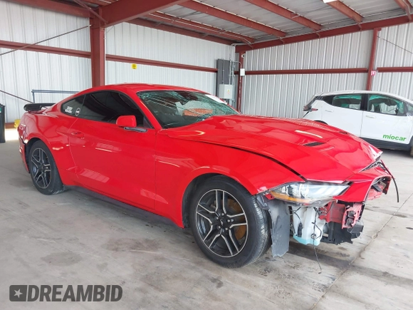 2021 Ford Mustang EcoBoost with VIN 1FA6P8TH7M5134699, listed as a IAAI auction lot 41556892 with 40,783 mi miles. Bid and sale history available at carsss.com. Image 1.