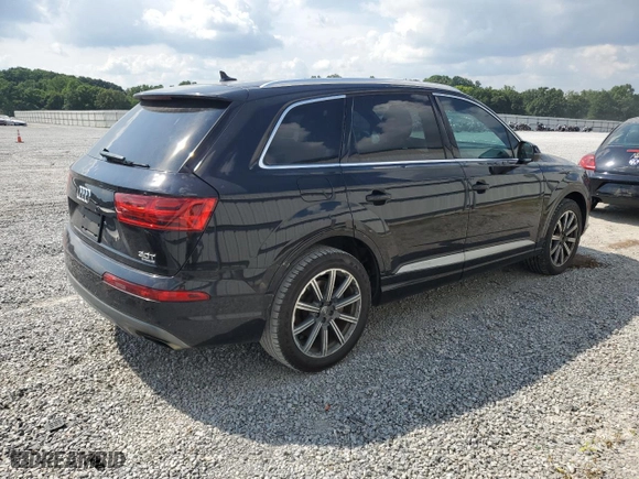 2017 Audi Q7 Premium Plus with VIN WA1LAAF77HD013492, listed as a Copart auction lot 58051124 with 81,065 mi miles and Salvage Title. Bid and sale history available at carsss.com. Image 3.