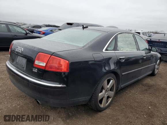 2006 Audi A8 4.2L z VIN WAUML44E86N024612, wystawiony jako Copart lot #82333914 z przebiegiem 141 456 mil mil oraz Szkoda całkowita • Salvage title. Historia ofert i sprzedaży dostępna na DreamBid. Obrazek 3.