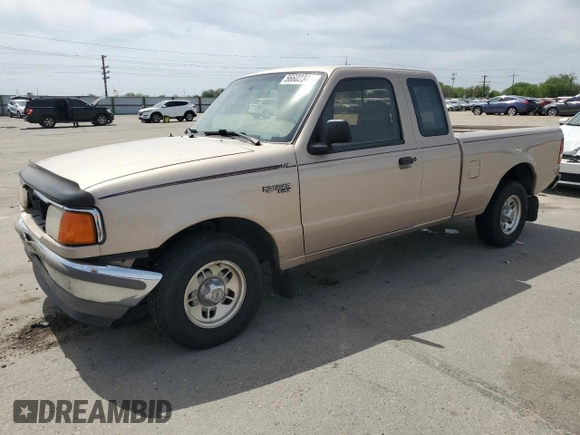 1996 Ford Ranger XL with VIN 1FTCR14A7TPB11488, listed as a Copart auction lot 56602345 with 177,214 mi miles and Salvage title. Bid and sale history available at DreamBid. Image 1.