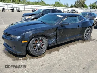 2014 Chevrolet Camaro LS z VIN 2G1FA1E35E9297627, wystawiony jako Copart lot #59053945 z przebiegiem 96 561 mil mil oraz Szkoda całkowita • Salvage title. Historia ofert i sprzedaży dostępna na DreamBid. Obrazek 1.