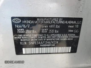 2018 Hyundai Sonata Limited with VIN 5NPE34AF1JH674234, listed as a Copart auction lot 87182864 with 111,726 mi miles and Salvage Title. Bid and sale history available at DreamBid. Image 12.